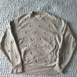 Champion All-Over Logo Men's Crewneck